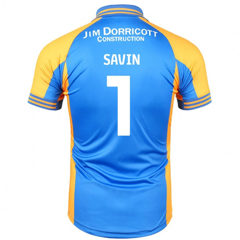 Danxen Män Toby Savin #1 Blå Bärnsten Hemmatröja Matchtröjor 2024/25 Tröjor T-Tröja