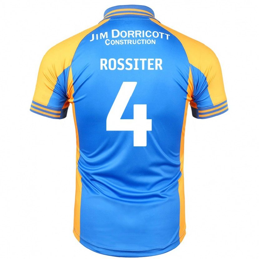 Danxen Män Jordan Rossiter #4 Blå Bärnsten Hemmatröja Matchtröjor 2024/25 Tröjor T-Tröja