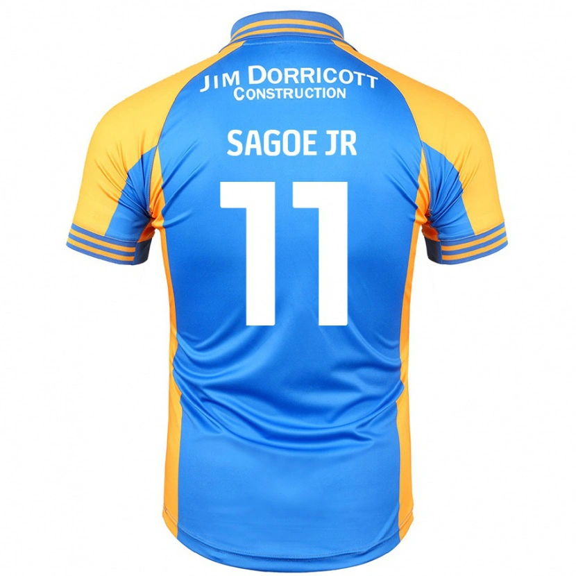 Danxen Män Charles Sagoe Jr #11 Blå Bärnsten Hemmatröja Matchtröjor 2024/25 Tröjor T-Tröja
