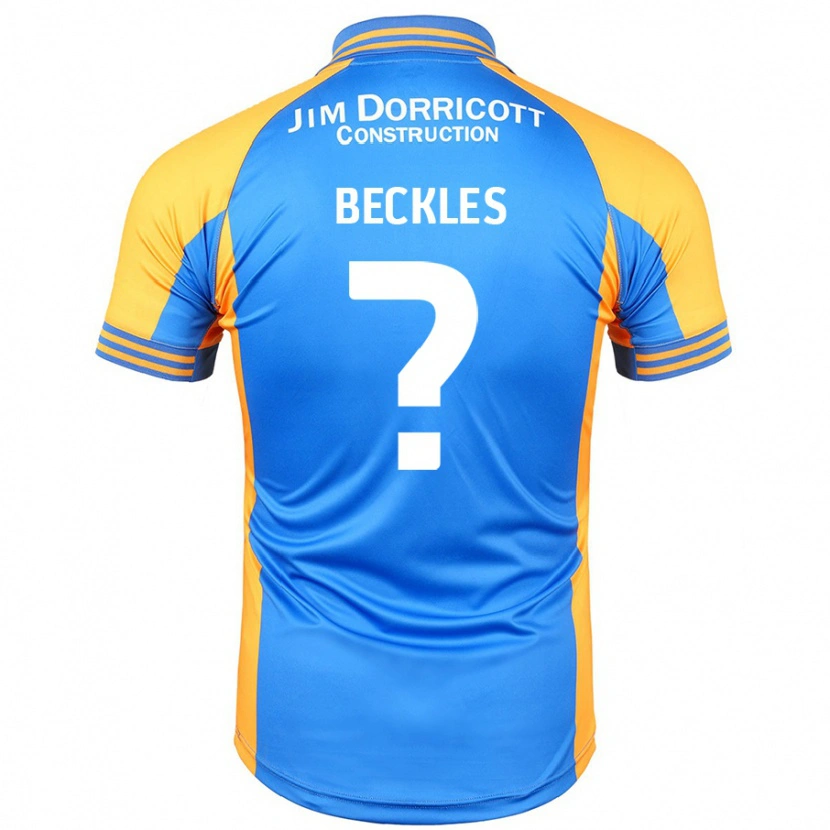 Danxen Män Frankie Beckles #0 Blå Bärnsten Hemmatröja Matchtröjor 2024/25 Tröjor T-Tröja