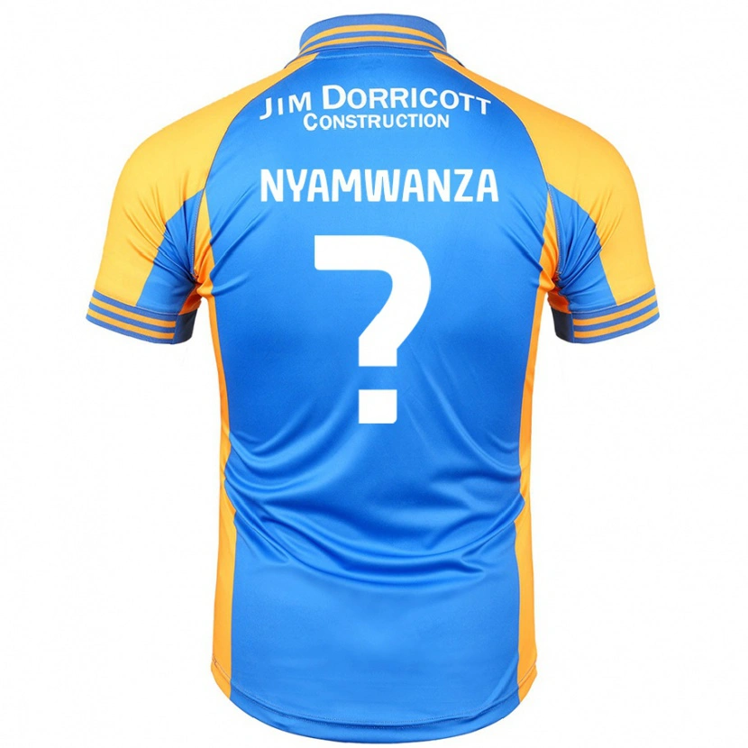 Danxen Män Simba Nyamwanza #0 Blå Bärnsten Hemmatröja Matchtröjor 2024/25 Tröjor T-Tröja