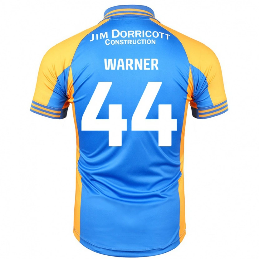 Danxen Män James Warner #44 Blå Bärnsten Hemmatröja Matchtröjor 2024/25 Tröjor T-Tröja