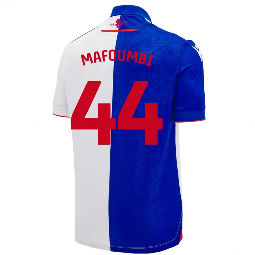 Danxen Män Exaucé Mafoumbi #44 Himmelsblå Vit Hemmatröja Matchtröjor 2024/25 Tröjor T-Tröja