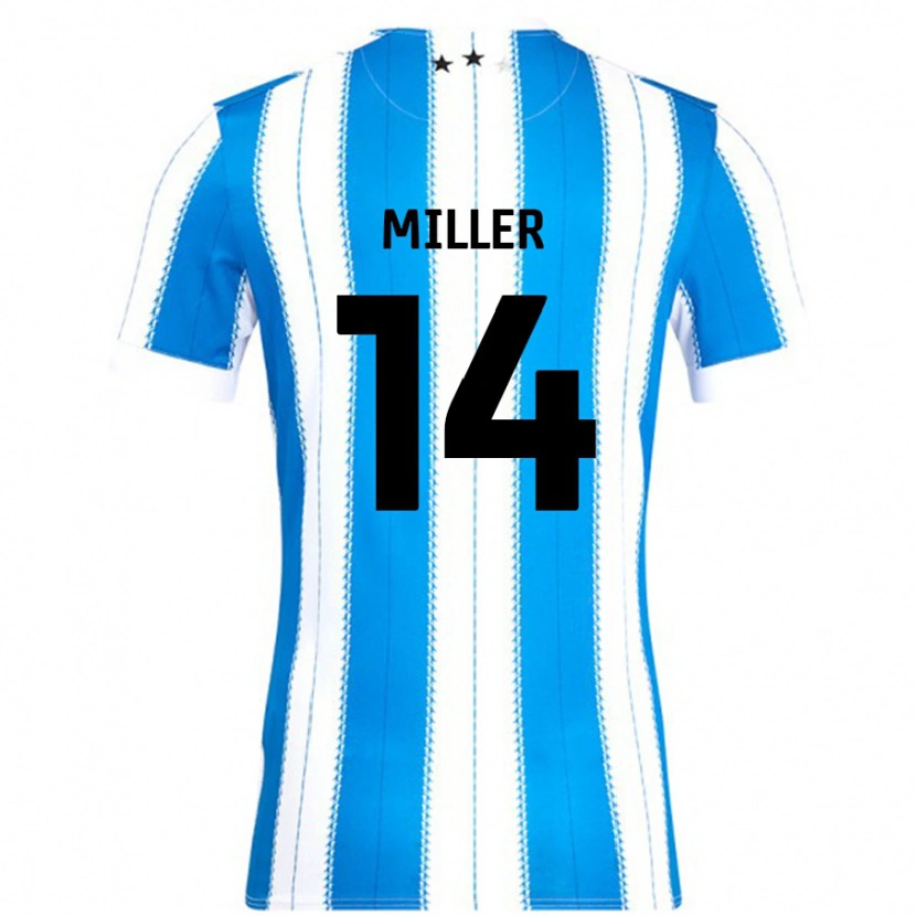 Danxen Män Mickel Miller #14 Blå Vit Hemmatröja Matchtröjor 2024/25 Tröjor T-Tröja