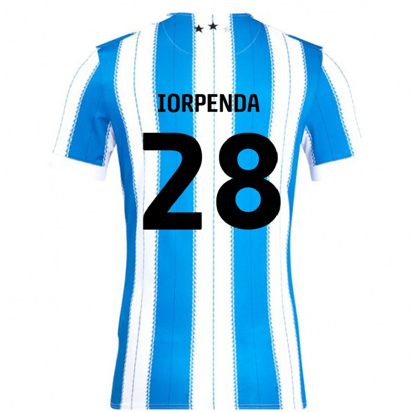 Danxen Män Tom Iorpenda #28 Blå Vit Hemmatröja Matchtröjor 2024/25 Tröjor T-Tröja
