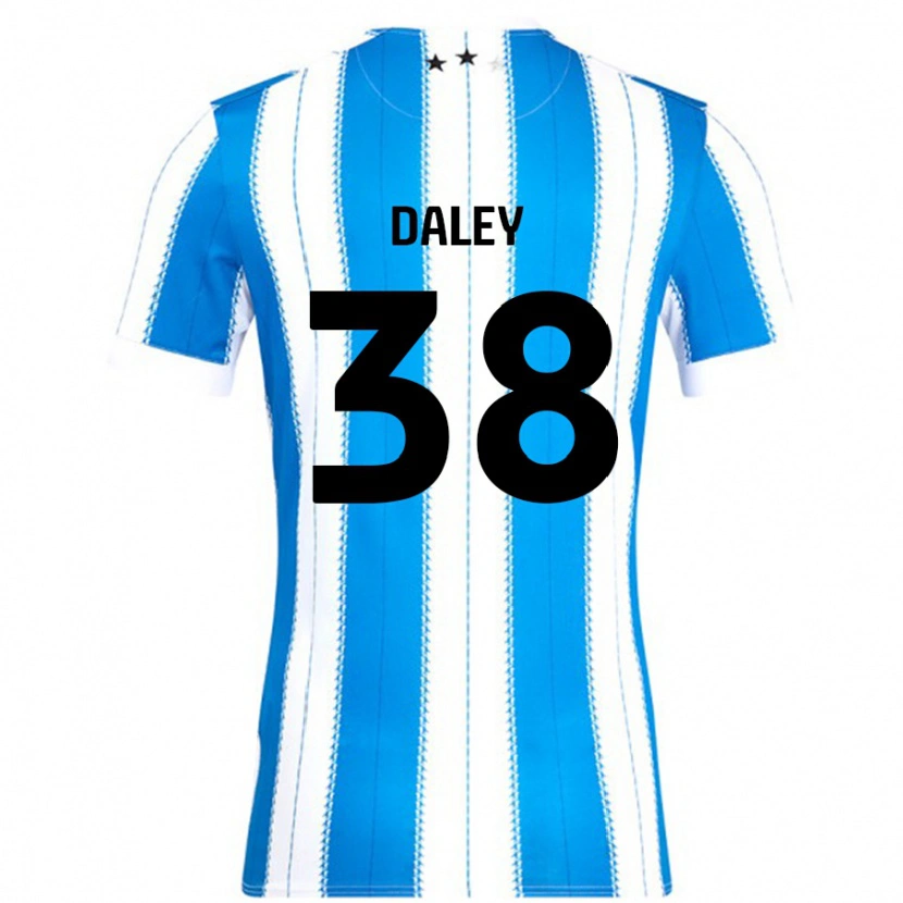 Danxen Män Luke Daley #38 Blå Vit Hemmatröja Matchtröjor 2024/25 Tröjor T-Tröja
