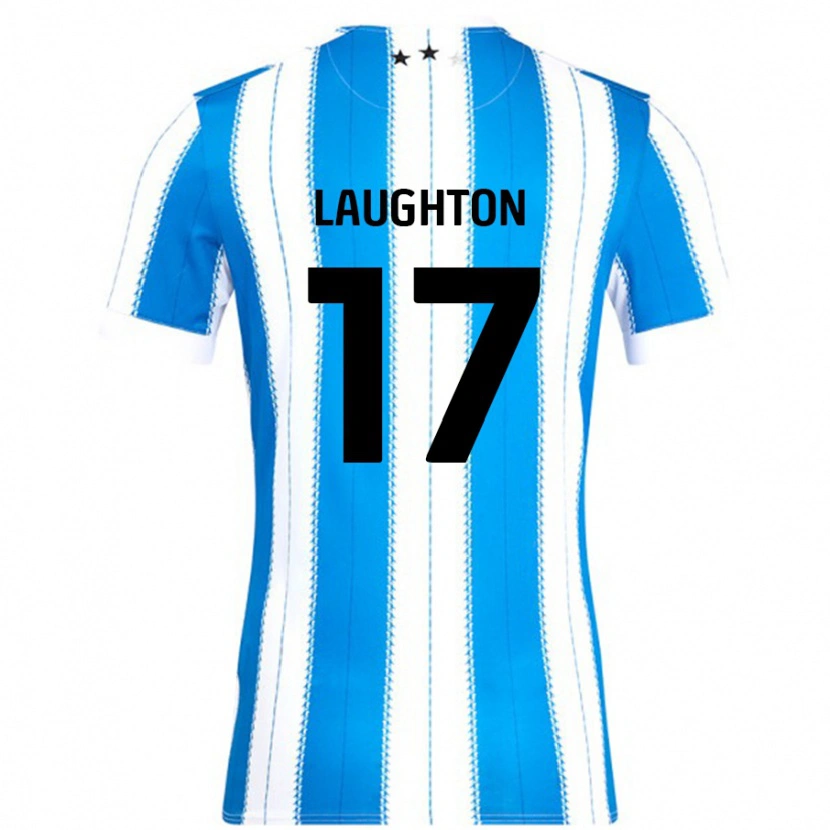 Danxen Män Zoe Laughton #17 Blå Vit Hemmatröja Matchtröjor 2024/25 Tröjor T-Tröja