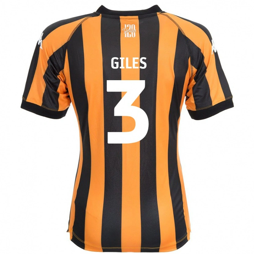 Danxen Män Ryan Giles #3 Svart Bärnsten Hemmatröja Matchtröjor 2024/25 Tröjor T-Tröja
