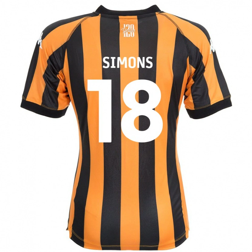Danxen Män Xavier Simons #18 Svart Bärnsten Hemmatröja Matchtröjor 2024/25 Tröjor T-Tröja