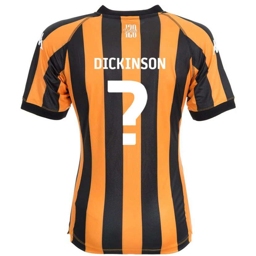 Danxen Män George Dickinson #0 Svart Bärnsten Hemmatröja Matchtröjor 2024/25 Tröjor T-Tröja