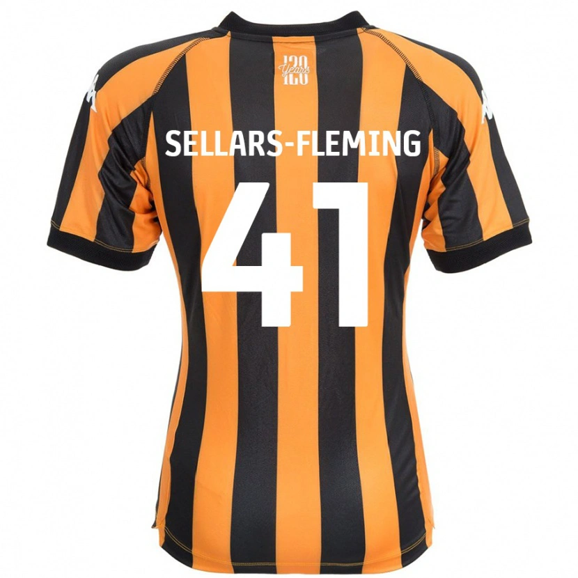 Danxen Män Tyrell Sellars-Fleming #41 Svart Bärnsten Hemmatröja Matchtröjor 2024/25 Tröjor T-Tröja