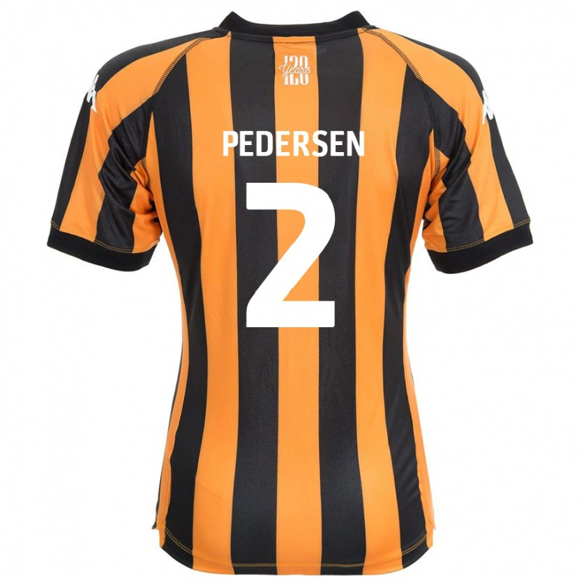 Danxen Män Eden Pedersen #2 Svart Bärnsten Hemmatröja Matchtröjor 2024/25 Tröjor T-Tröja