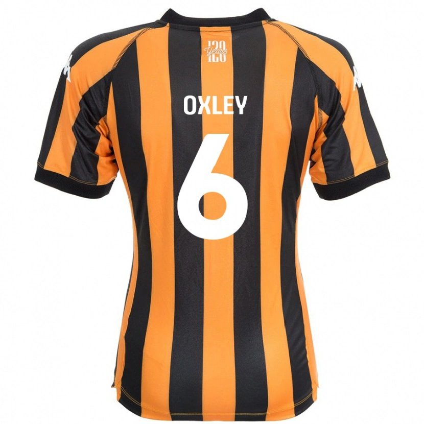 Danxen Män Tilly Oxley #6 Svart Bärnsten Hemmatröja Matchtröjor 2024/25 Tröjor T-Tröja
