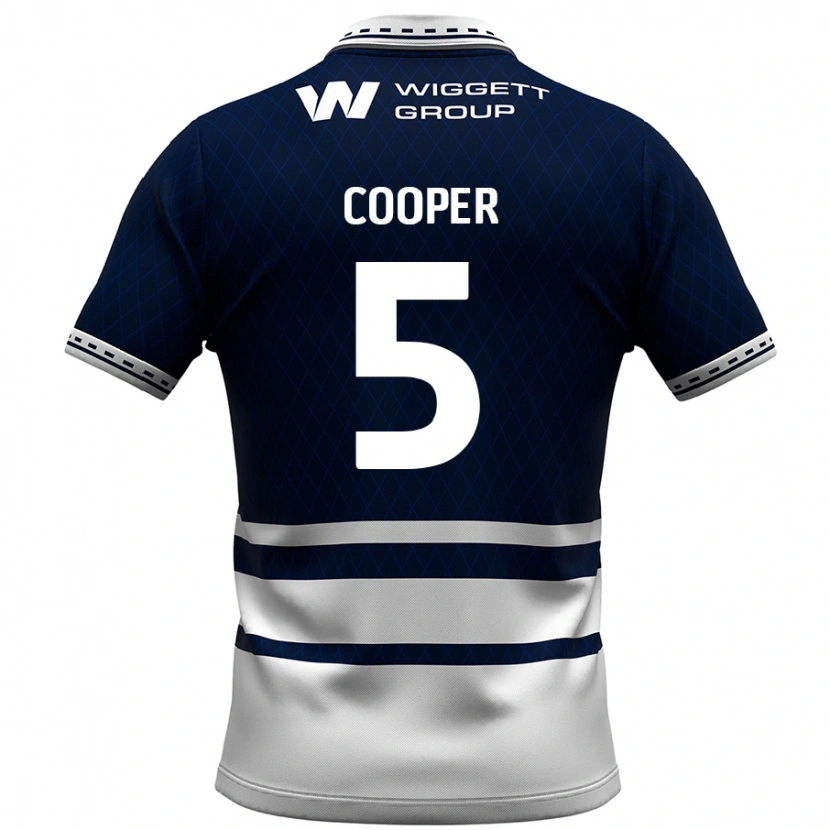 Danxen Män Jake Cooper #5 Marinblå Vit Hemmatröja Matchtröjor 2024/25 Tröjor T-Tröja