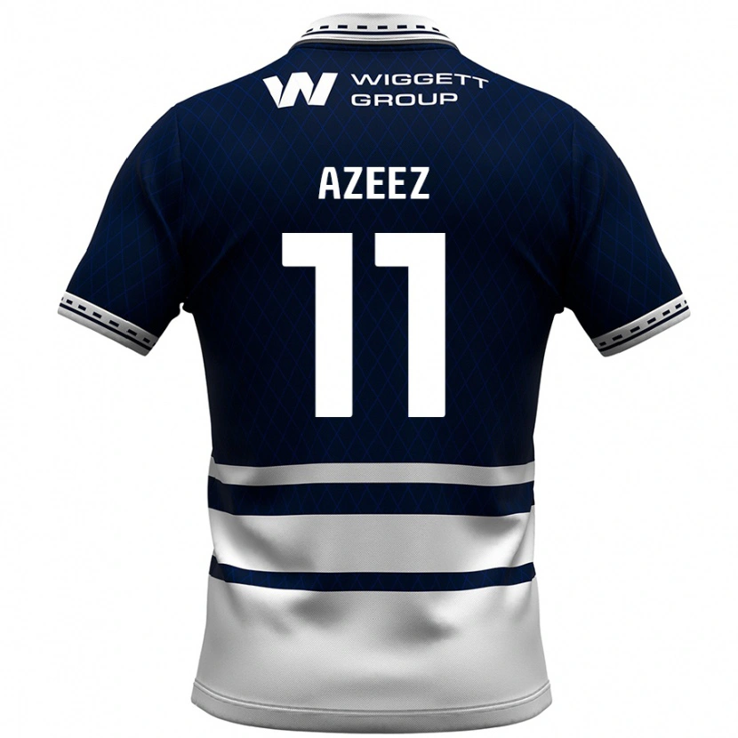 Danxen Män Femi Azeez #11 Marinblå Vit Hemmatröja Matchtröjor 2024/25 Tröjor T-Tröja