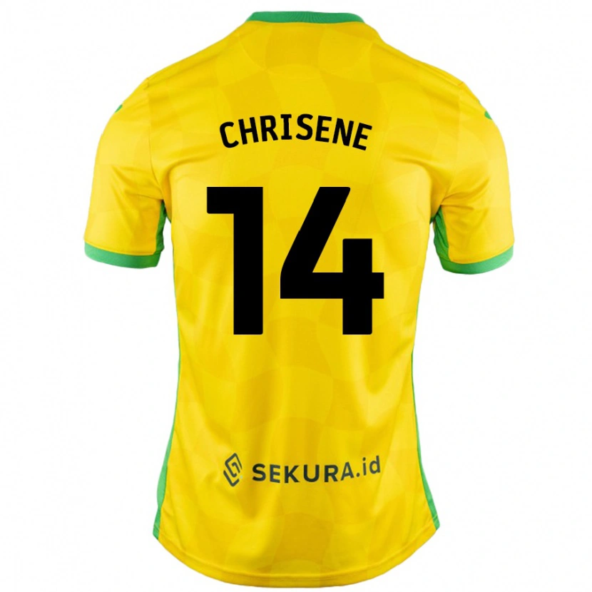 Danxen Män Ben Chrisene #14 Gul Grön Hemmatröja Matchtröjor 2024/25 Tröjor T-Tröja