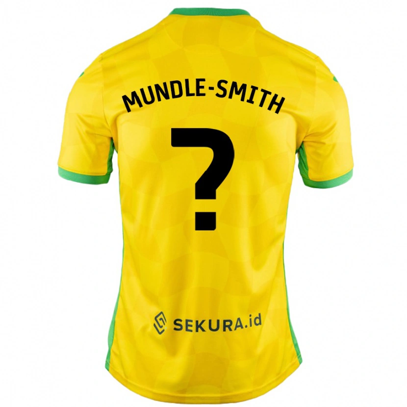 Danxen Män Errol Mundle-Smith #0 Gul Grön Hemmatröja Matchtröjor 2024/25 Tröjor T-Tröja
