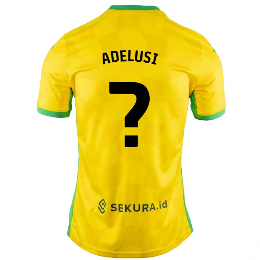 Danxen Män Theodore Adelusi #0 Gul Grön Hemmatröja Matchtröjor 2024/25 Tröjor T-Tröja