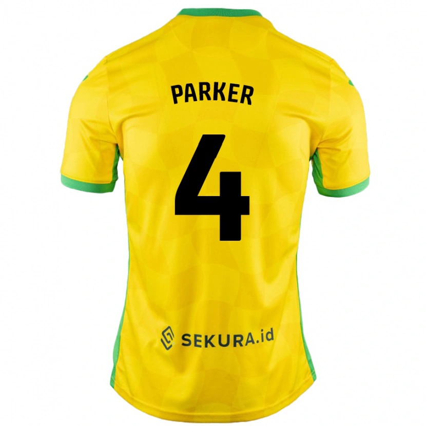 Danxen Män Alice Parker #4 Gul Grön Hemmatröja Matchtröjor 2024/25 Tröjor T-Tröja