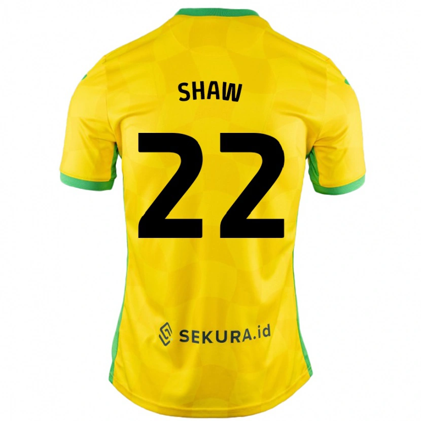 Danxen Män Shannon Shaw #22 Gul Grön Hemmatröja Matchtröjor 2024/25 Tröjor T-Tröja