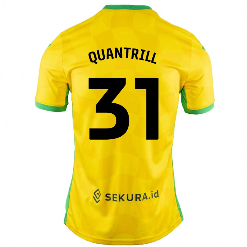 Danxen Män Sarah Quantrill #31 Gul Grön Hemmatröja Matchtröjor 2024/25 Tröjor T-Tröja