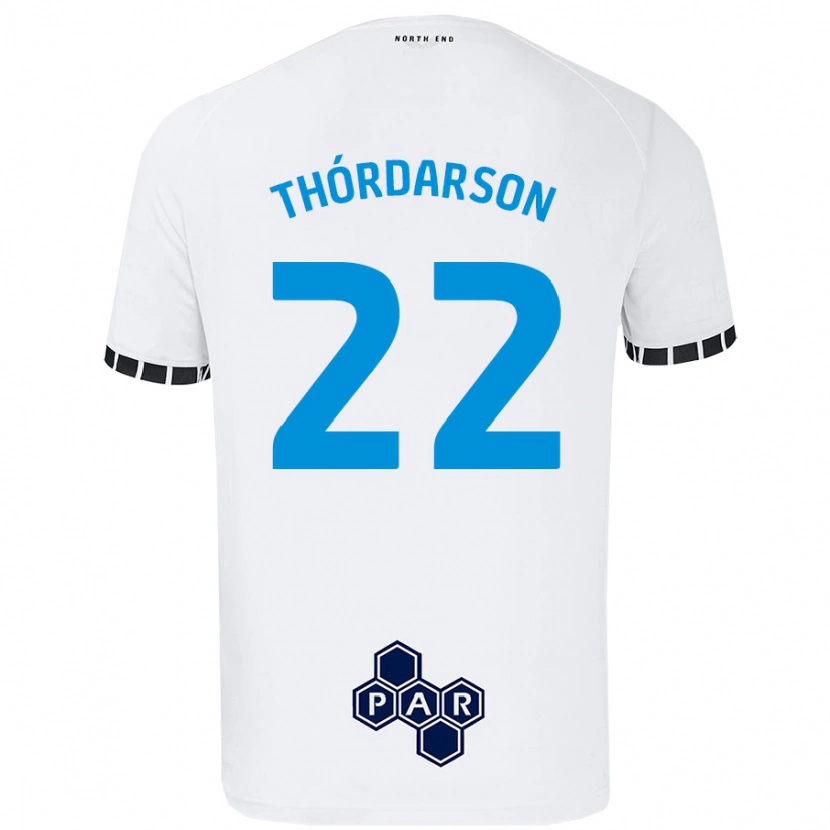 Danxen Män Stefán Teitur Thórdarson #22 Vit Hemmatröja Matchtröjor 2024/25 Tröjor T-Tröja