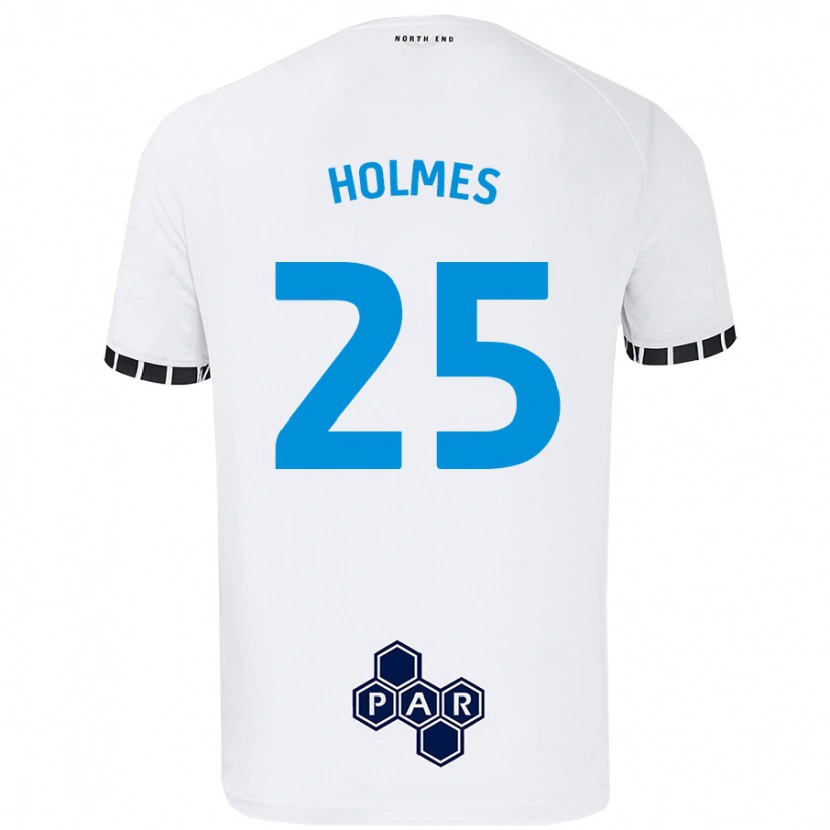 Danxen Män Duane Holmes #25 Vit Hemmatröja Matchtröjor 2024/25 Tröjor T-Tröja