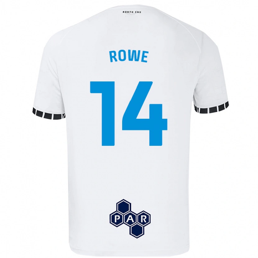 Danxen Män Sasha Rowe #14 Vit Hemmatröja Matchtröjor 2024/25 Tröjor T-Tröja