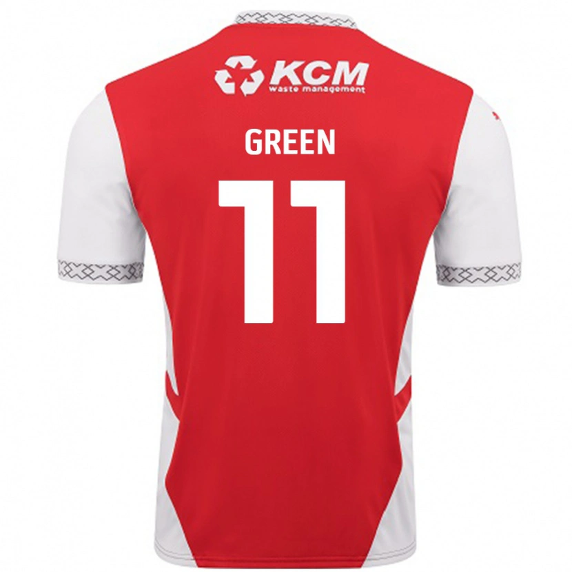 Danxen Män Andre Green #11 Röd Vit Hemmatröja Matchtröjor 2024/25 Tröjor T-Tröja
