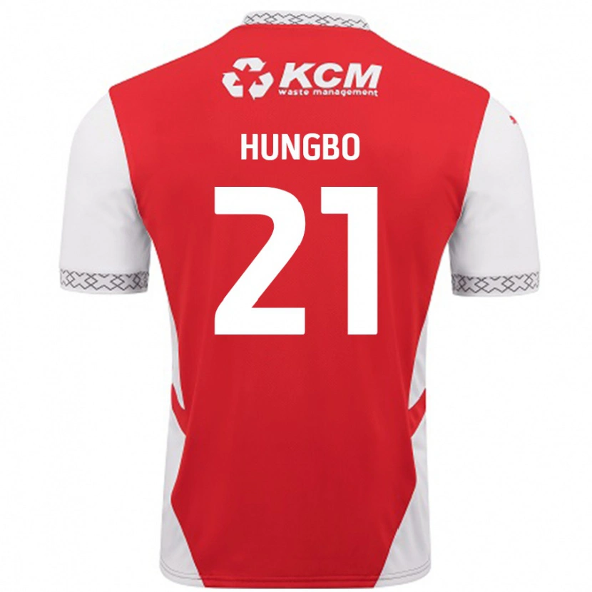 Danxen Män Joseph Hungbo #21 Röd Vit Hemmatröja Matchtröjor 2024/25 Tröjor T-Tröja