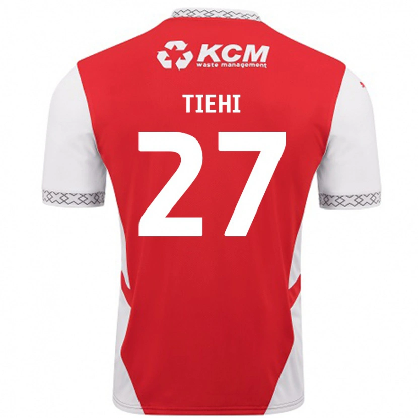 Danxen Män Christ Tiehi #27 Röd Vit Hemmatröja Matchtröjor 2024/25 Tröjor T-Tröja