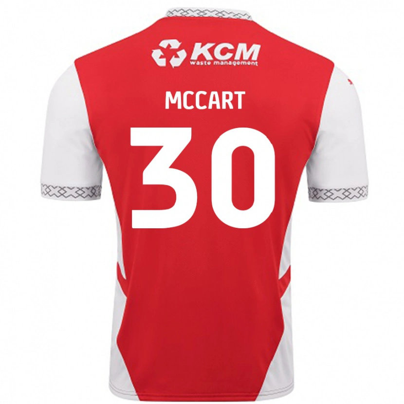 Danxen Män Jamie Mccart #30 Röd Vit Hemmatröja Matchtröjor 2024/25 Tröjor T-Tröja