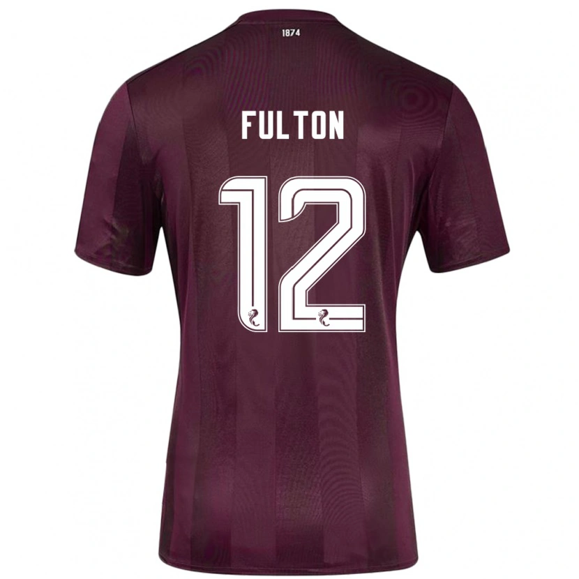 Danxen Män Ryan Fulton #12 Bourgogne Hemmatröja Matchtröjor 2024/25 Tröjor T-Tröja