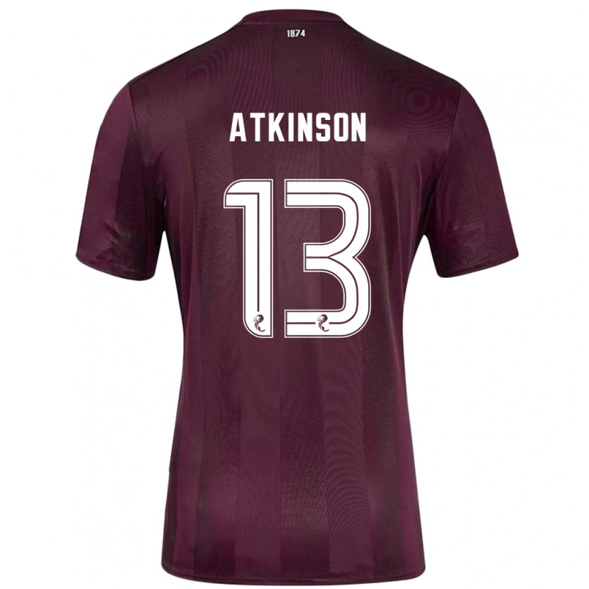 Danxen Män Nathaniel Atkinson #13 Bourgogne Hemmatröja Matchtröjor 2024/25 Tröjor T-Tröja