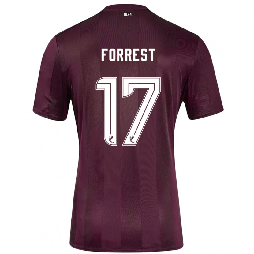 Danxen Män Alan Forrest #17 Bourgogne Hemmatröja Matchtröjor 2024/25 Tröjor T-Tröja