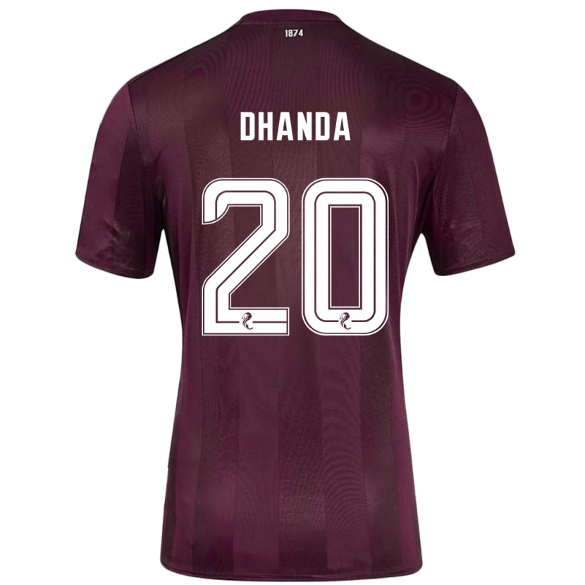 Danxen Män Yan Dhanda #20 Bourgogne Hemmatröja Matchtröjor 2024/25 Tröjor T-Tröja