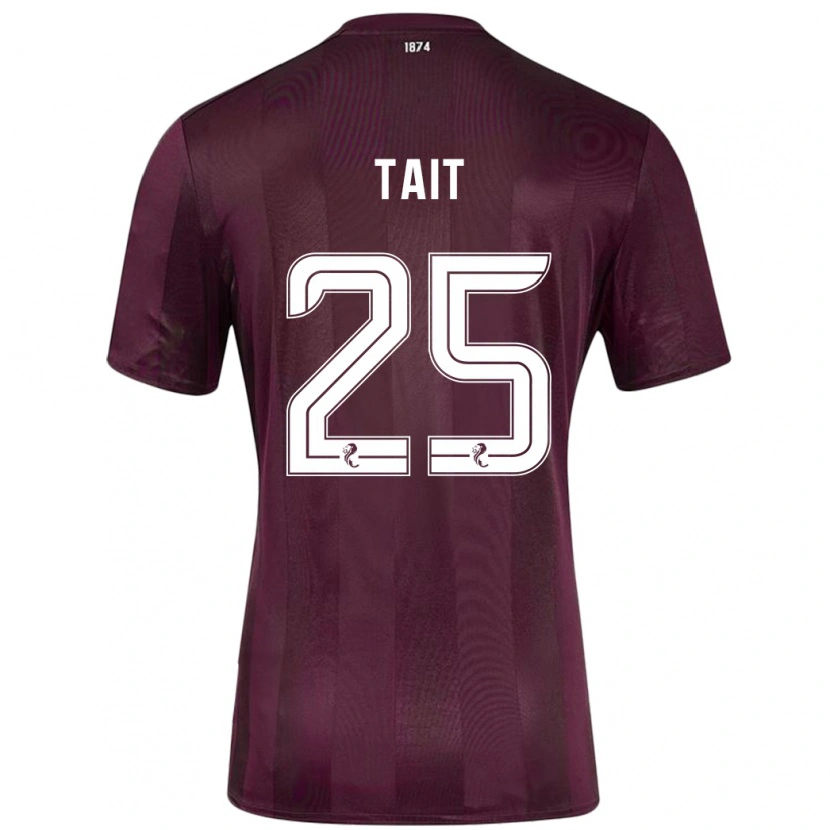 Danxen Män Macaulay Tait #25 Bourgogne Hemmatröja Matchtröjor 2024/25 Tröjor T-Tröja