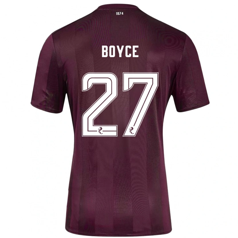 Danxen Män Liam Boyce #27 Bourgogne Hemmatröja Matchtröjor 2024/25 Tröjor T-Tröja
