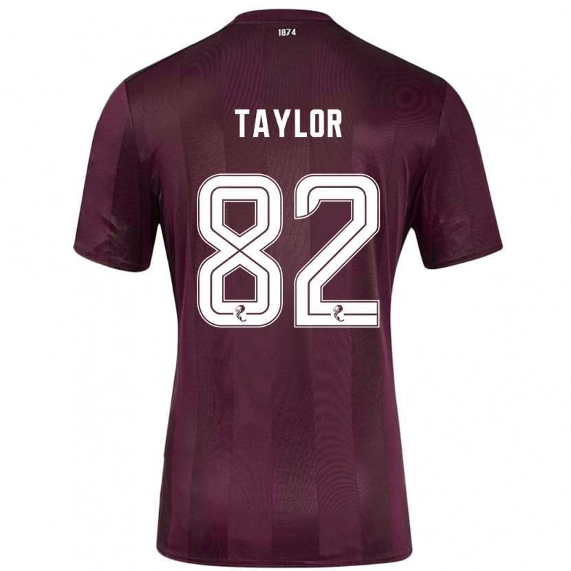 Danxen Män Gerald Taylor #82 Bourgogne Hemmatröja Matchtröjor 2024/25 Tröjor T-Tröja