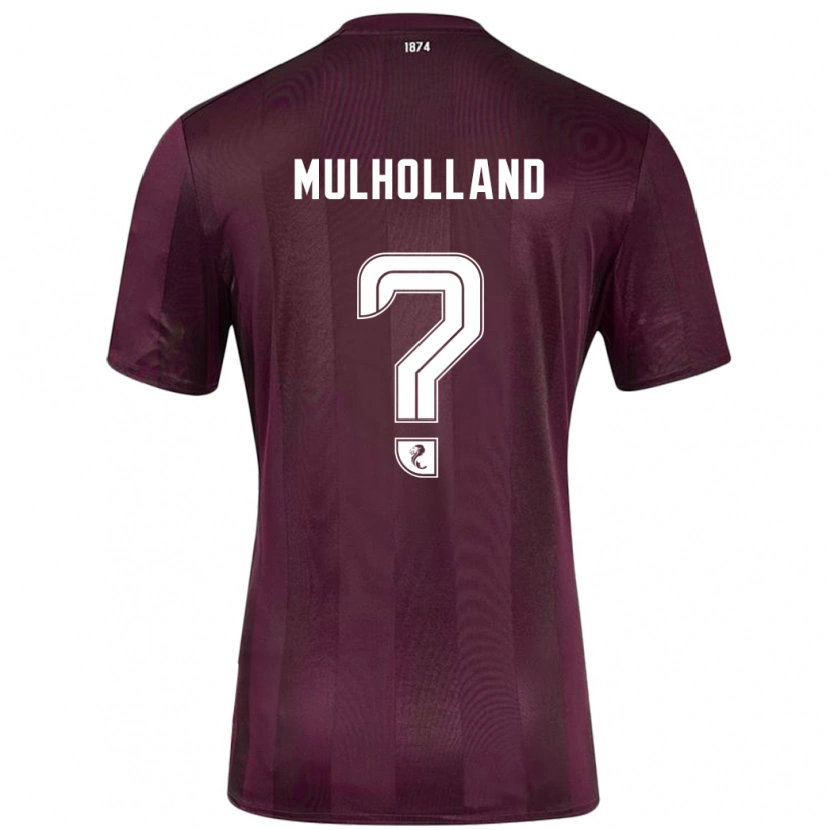 Danxen Män James Mulholland #0 Bourgogne Hemmatröja Matchtröjor 2024/25 Tröjor T-Tröja