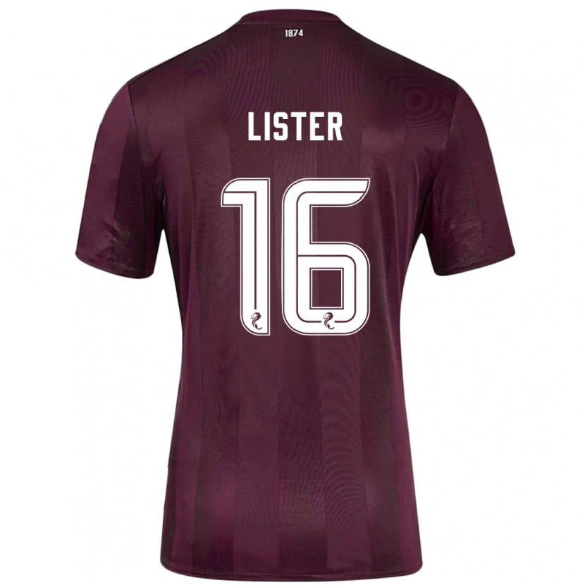 Danxen Män Henry Lister #16 Bourgogne Hemmatröja Matchtröjor 2024/25 Tröjor T-Tröja