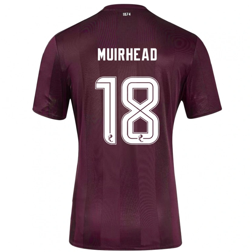 Danxen Män Owen Muirhead #18 Bourgogne Hemmatröja Matchtröjor 2024/25 Tröjor T-Tröja