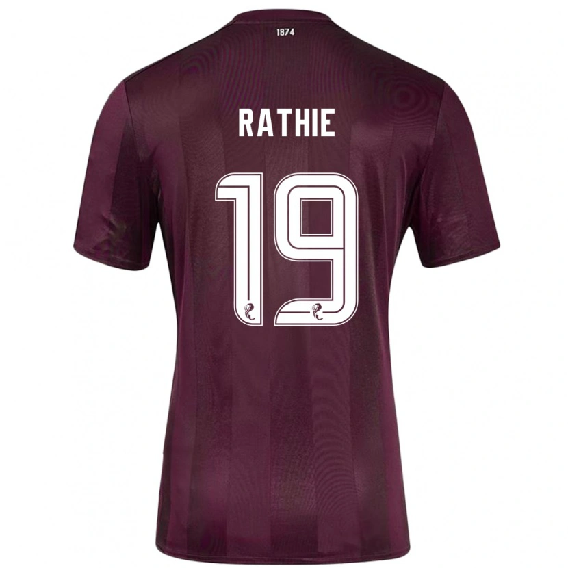 Danxen Män Luke Rathie #19 Bourgogne Hemmatröja Matchtröjor 2024/25 Tröjor T-Tröja