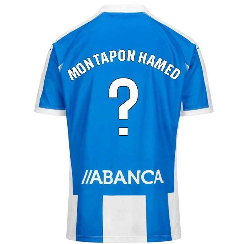 Danxen Män Fadil Montapon Hamed #0 Blå Vit Hemmatröja Matchtröjor 2024/25 Tröjor T-Tröja