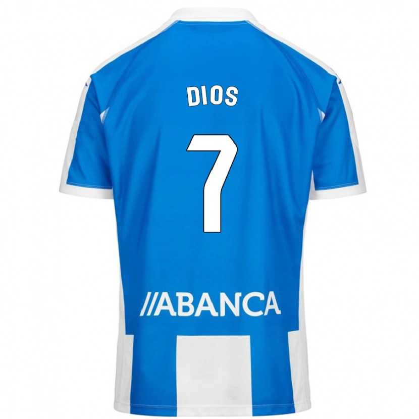 Danxen Män Eva Dios #7 Blå Vit Hemmatröja Matchtröjor 2024/25 Tröjor T-Tröja
