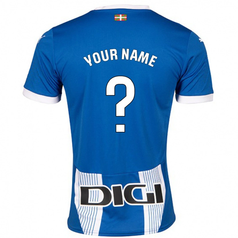 Danxen Män Ditt Namn #0 Blå Hemmatröja Matchtröjor 2024/25 Tröjor T-Tröja