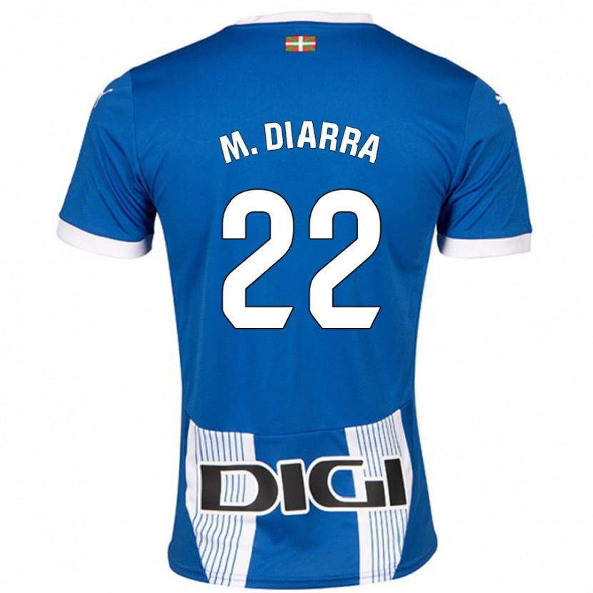Danxen Män Moussa Diarra #22 Blå Hemmatröja Matchtröjor 2024/25 Tröjor T-Tröja