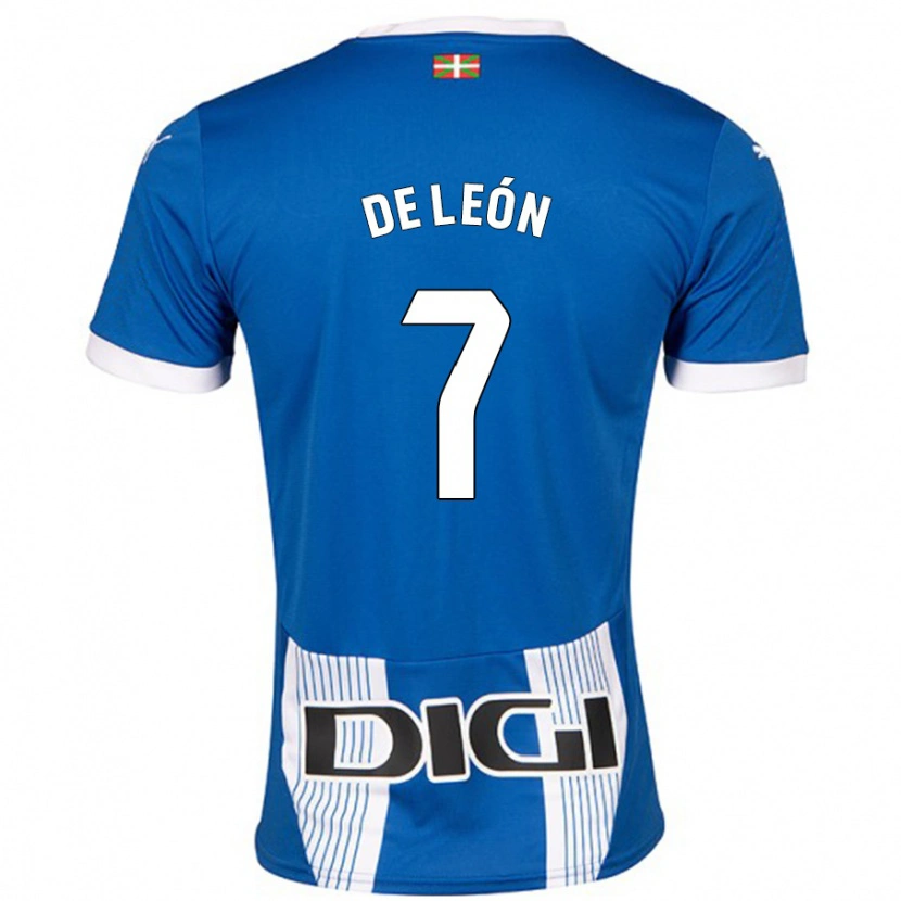 Danxen Män José De León #7 Blå Hemmatröja Matchtröjor 2024/25 Tröjor T-Tröja