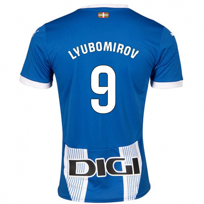 Danxen Män Daniel Lyubomirov #9 Blå Hemmatröja Matchtröjor 2024/25 Tröjor T-Tröja