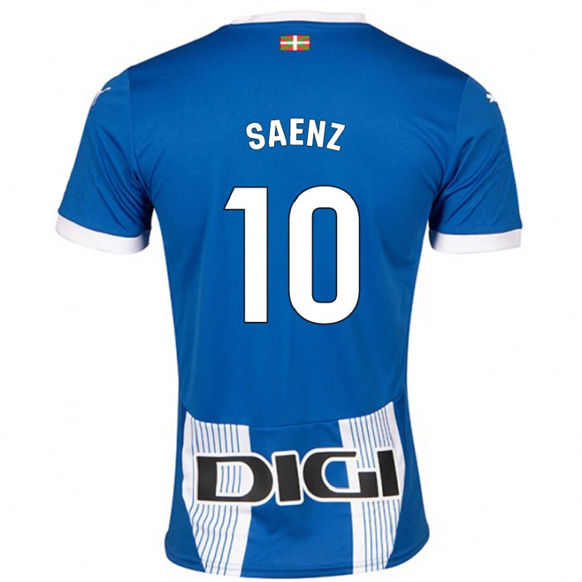 Danxen Män Iñaki Saenz #10 Blå Hemmatröja Matchtröjor 2024/25 Tröjor T-Tröja
